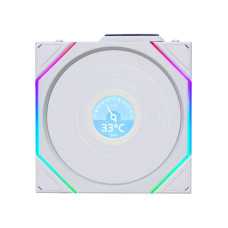 Lian Li UNI Fan TL - LCD Wireless 120 - Single Pack (Reverse Blade) - 2.4 GHz Wireless Signal RGB & Case Fan - Infinity Mirror